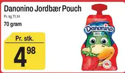 ABC Lavpris Danonino Jordbær Pouch tilbud