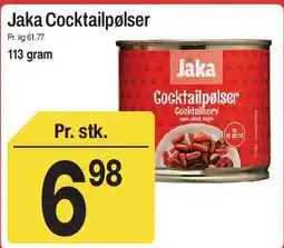 ABC Lavpris Jaka Cocktailpølser tilbud