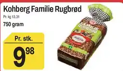 ABC Lavpris Kohberg Familie Rugbrød tilbud