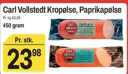 ABC Lavpris Carl Vollstedt Kropølse, Paprikapølse tilbud