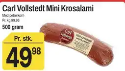 ABC Lavpris Carl Vollstedt Mini Krosalami tilbud