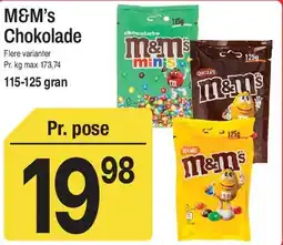 ABC Lavpris M&M's Chokolade tilbud