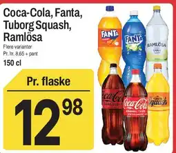 ABC Lavpris Coca‑Cola, Fanta, Tuborg Squash, Ramlosa tilbud