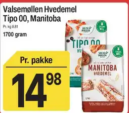 ABC Lavpris Valsemøllen Hvedemel Tipo 00, Manitoba tilbud