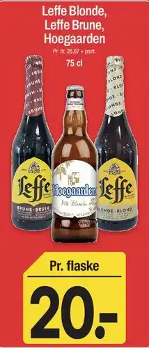 ABC Lavpris Leffe Blonde / Leffe Brune / Hoegaarden tilbud