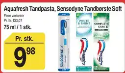 ABC Lavpris Aquafresh Tandpasta / Sensodyne Tandbørste tilbud