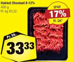 Calle Hakket Oksekød 8-12% tilbud