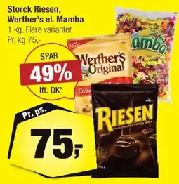 Calle Storck Riesen / Werther's / Mamba tilbud