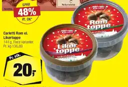 Calle Carletti Rom-/Likørtoppe tilbud