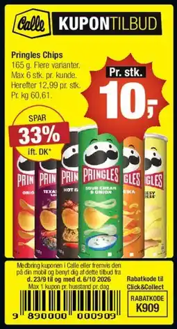 Calle Pringles Chips tilbud