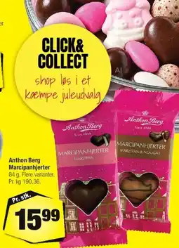 Calle Anthon Berg Marcipanhjerter tilbud
