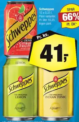 Calle Schweppes (12 x 0,33 L) tilbud