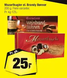 Calle Mozartkugler el. Brandy Bønner tilbud