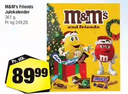 Calle M&M's Friends Julekalender tilbud