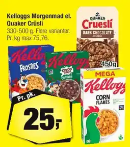 Calle Kellogg's Morgenmad / Quaker Cruesli tilbud