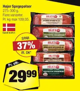 Calle Højer Spegepølser tilbud