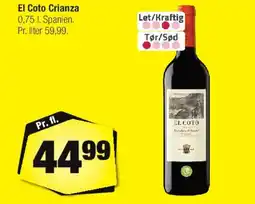 Calle El Coto Crianza tilbud