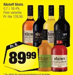 Calle Råstoff Shots tilbud