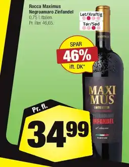 Calle Rocca Maximus Negroamaro Zinfandel tilbud
