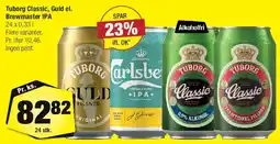 Calle Tuborg Classic, Guld el. Brewmaster IPA tilbud