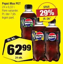 Calle Pepsi Max PET (flasker) tilbud