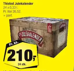 Calle Thisted Julekalender (24 x 0,33 l) tilbud
