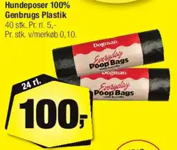 Calle Hundeposer 100% genbrugs plast tilbud