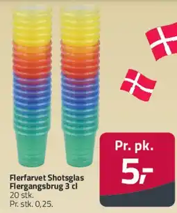 Fleggaard Flerfarvet Shotsglas tilbud