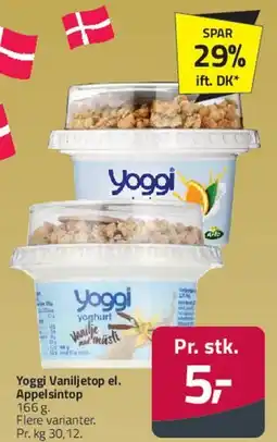 Fleggaard Yoggi Vaniljetop / Appelsintop tilbud