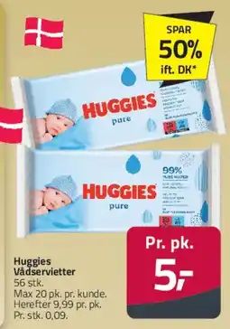 Fleggaard Huggies Vådservietter tilbud