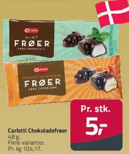 Fleggaard Carletti Chokoladefrøer tilbud