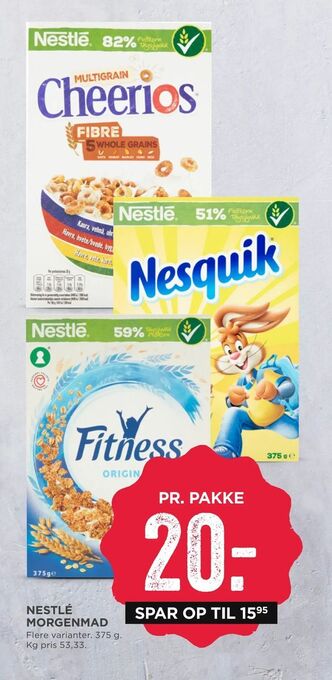 MENY Nestlé morgenmad tilbud