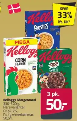 Fleggaard Kellogg's Morgenmad (cornflakes / Frosties / m.fl.) tilbud