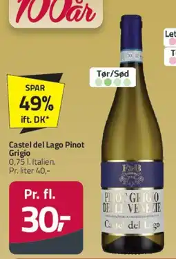 Fleggaard Castel del Lago Pinot Grigio tilbud