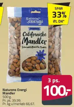 Fleggaard Naturens Energi Mandler tilbud