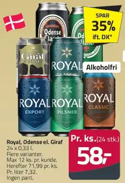 Fleggaard Royal / Odense / Giraf (Øl) tilbud