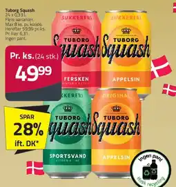 Fleggaard Tuborg Squash tilbud