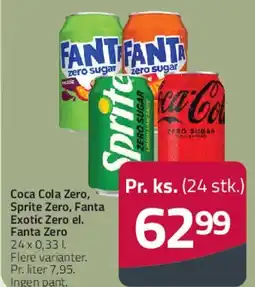 Fleggaard Coca‑Cola, Sprite & Fanta (24 x 0,33 l) tilbud