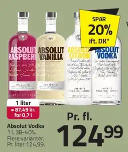 Fleggaard Absolut Vodka tilbud