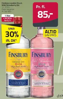 Fleggaard Finsbury Gin (London Dry / Wild Strawberry) tilbud