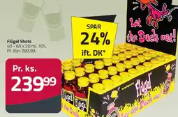 Fleggaard Flügel Shots - display tilbud