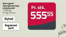 Fleggaard Prislabel til Giga Julekalender tilbud