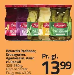 Fleggaard Beauvais - Rødbeder / Drueragurker / Agurkesalat / Asier / Rødkål tilbud