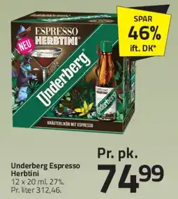 Fleggaard Underberg Espresso / Herbtrini tilbud