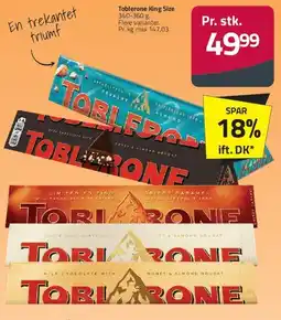 Fleggaard Toblerone King Size tilbud