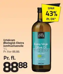 Fleggaard Urtekram Økologisk Ekstra Jomfruolivenolie tilbud