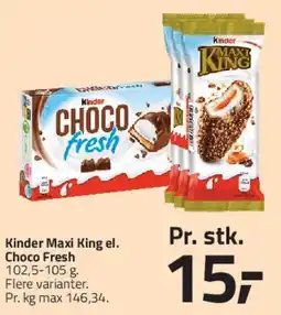 Fleggaard Kinder Maxi King / Choco Fresh tilbud