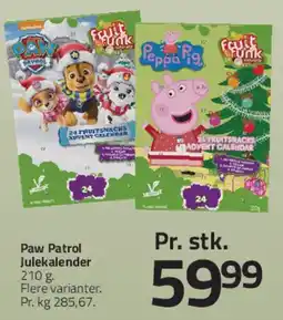 Fleggaard Paw Patrol / Peppa Pig julekalendere tilbud