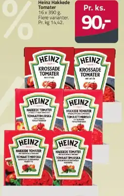 Fleggaard Heinz hakkede / krossade tomater tilbud