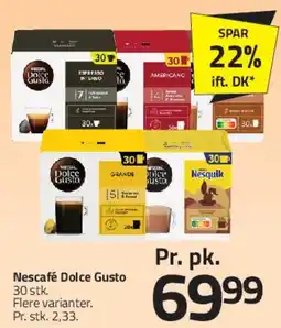 Fleggaard Nescafé Dolce Gusto (kapsler) tilbud